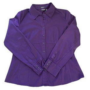 Apt. 9 Essential Purple Button Down